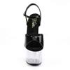 Pleaser - ADORE709 KnöchelriemenSandale, Poledance Schuhe - Pole dance schuhe - Schwarz/Transparent Product image